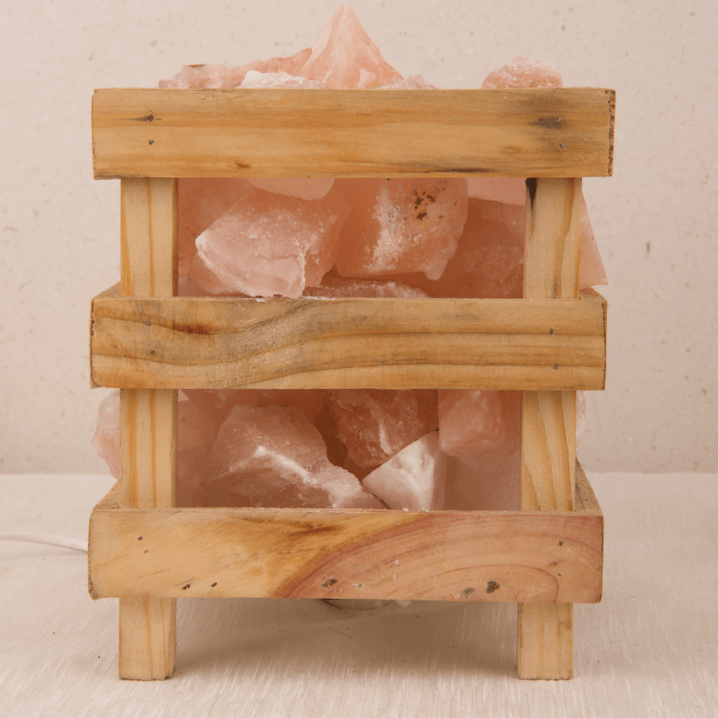 Himalayan Pink Salt Lamp - Basket