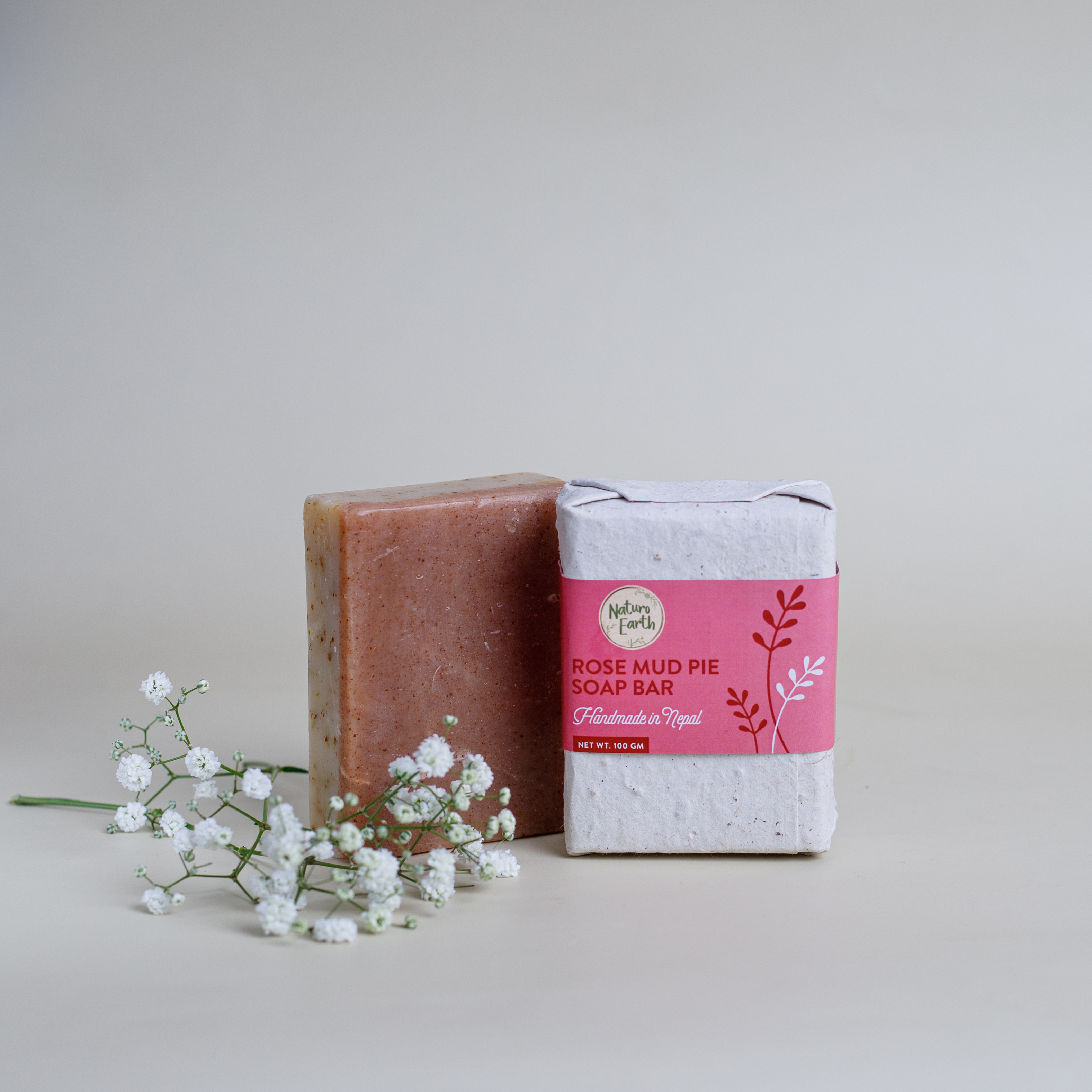 Rose Mud Pie Organic Soap Bar For Face And Body