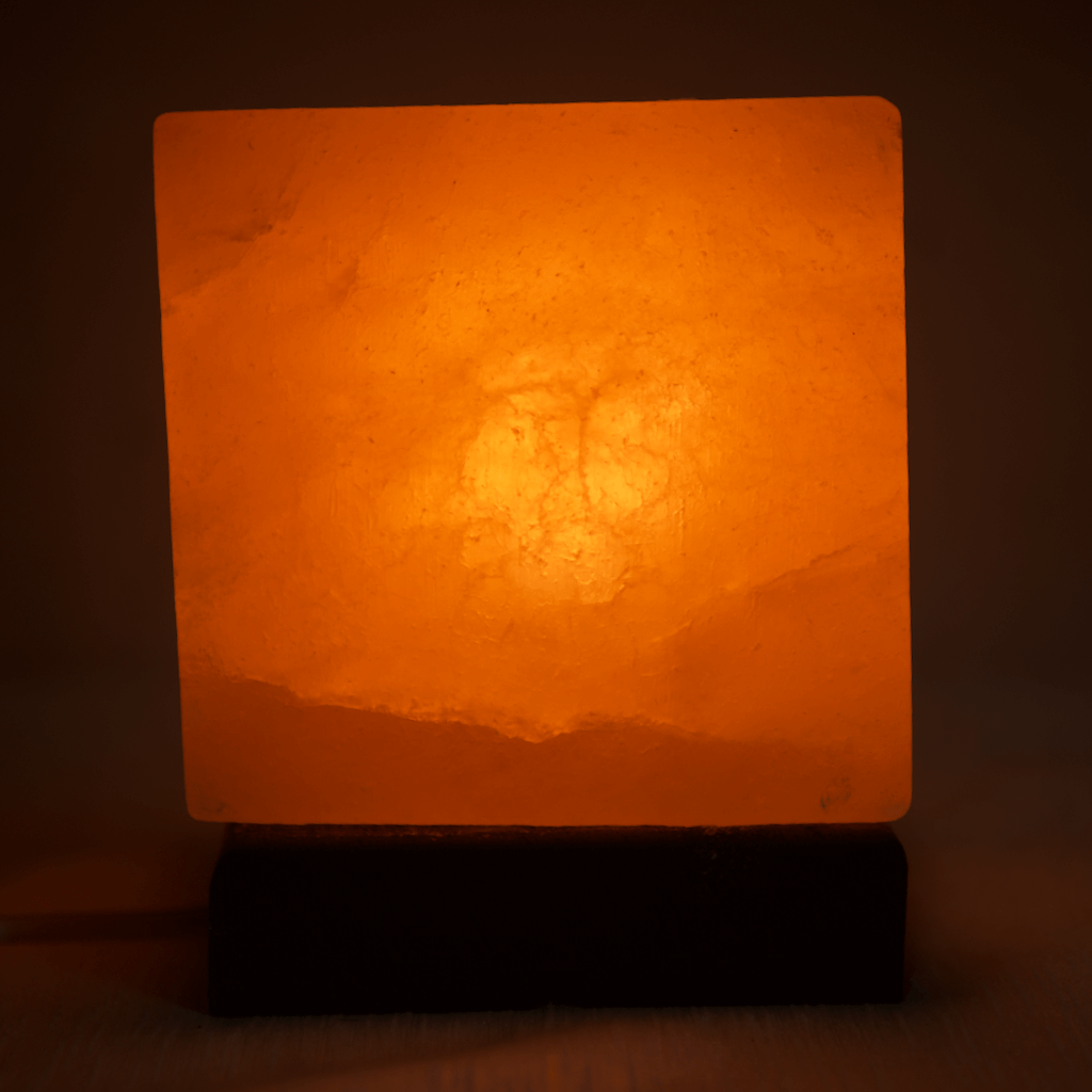 Himalayan Pink Salt Lamp - Cube Shape